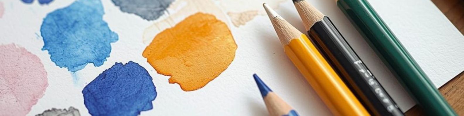 bannière tache aquarelle