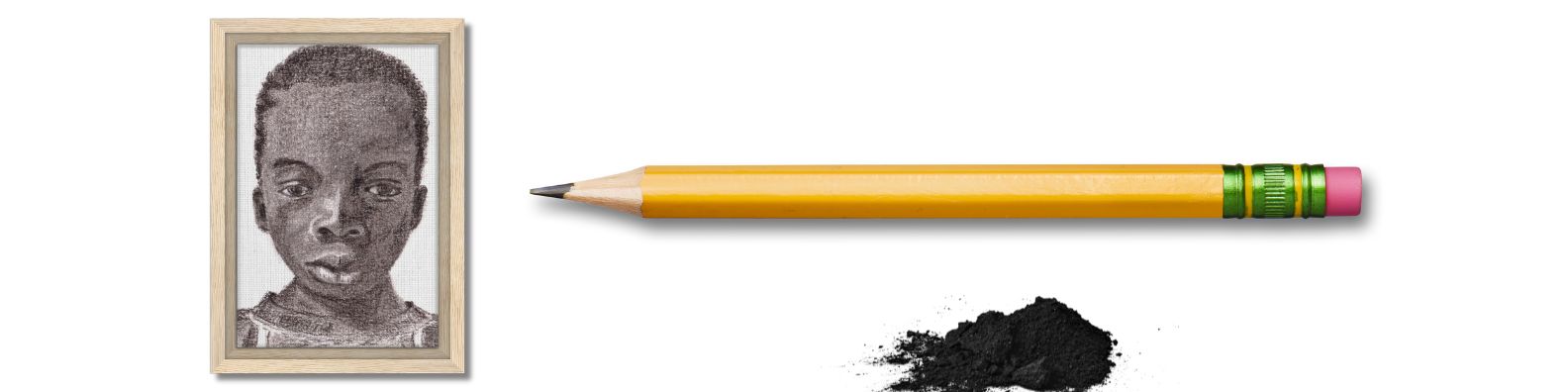 bannière portrait graphite